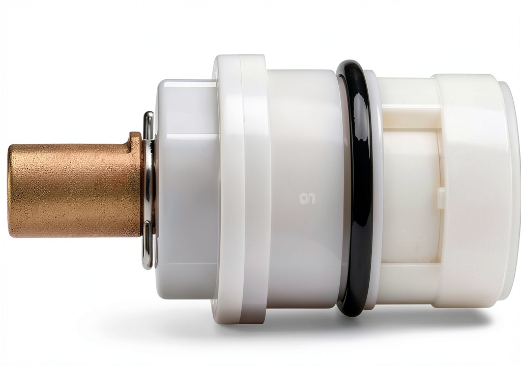 Danco faucet stem installed in a kitchen sink setup