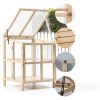 Wooden Cold Frame Greenhouse GardenPro Foldable-2