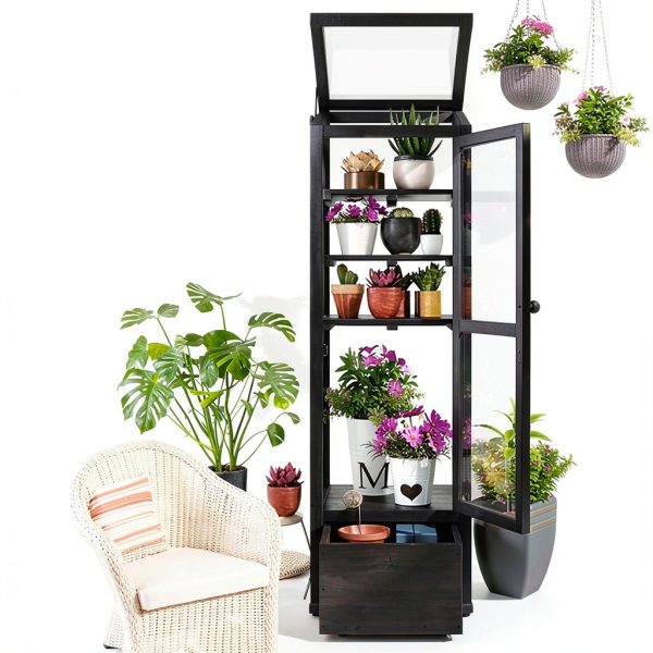 Thctvous Wood Cold Frames for Winter Gardening-5