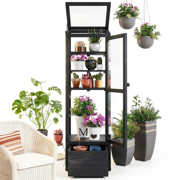 Thctvous Wood Cold Frames for Winter Gardening-0