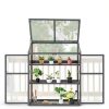 Newacme LLC Wood Greenhouse Cold Frame-2