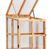 Wooden Cold Frame Greenhouse GardenPro Foldable-1