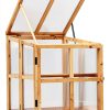 Wooden Cold Frame Greenhouse GardenPro Foldable-0