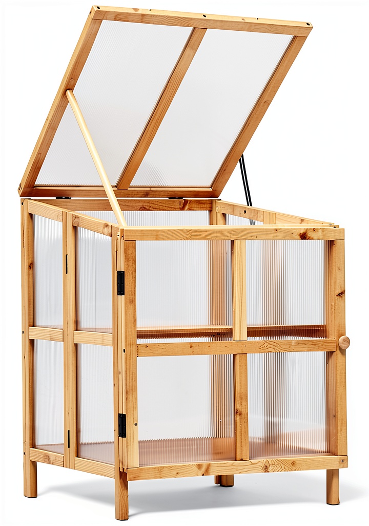 Installing Wooden Cold Frame Greenhouse GardenPro Foldable on a balcony