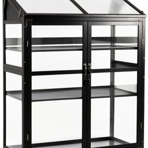 Newacme LLC Wood Greenhouse Cold Frame-0