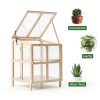 Wooden Cold Frame Greenhouse GardenPro Foldable-3