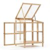 Wooden Cold Frame Greenhouse GardenPro Foldable-7