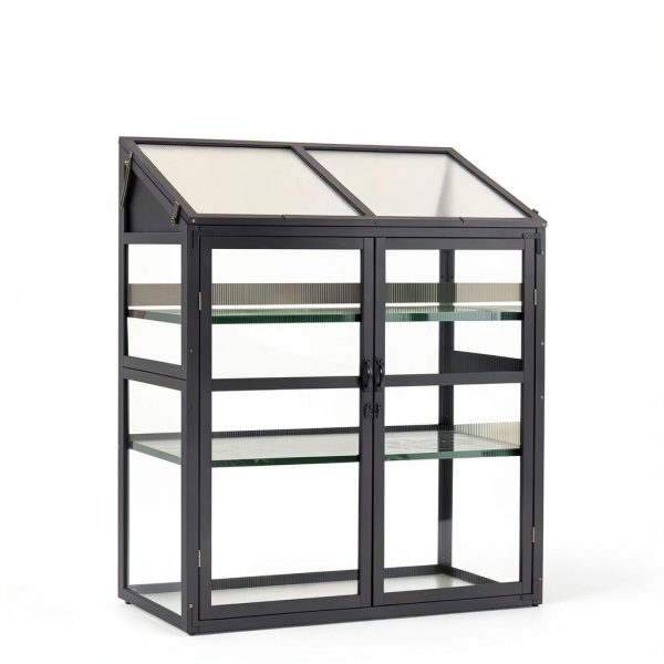 Newacme LLC Wood Greenhouse Cold Frame-3