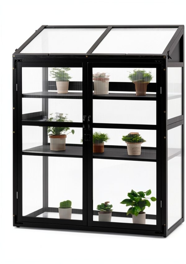 Newacme LLC Wood Greenhouse Cold Frame-1