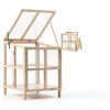 Wooden Cold Frame Greenhouse GardenPro Foldable-4