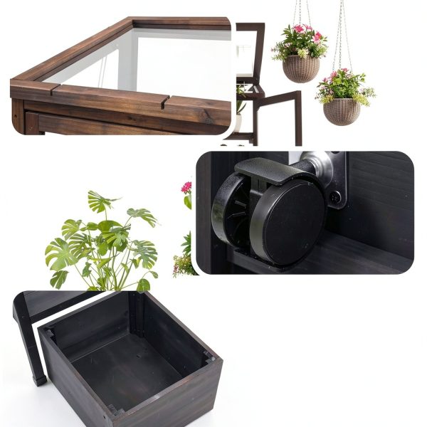Thctvous Wood Cold Frames for Winter Gardening-4
