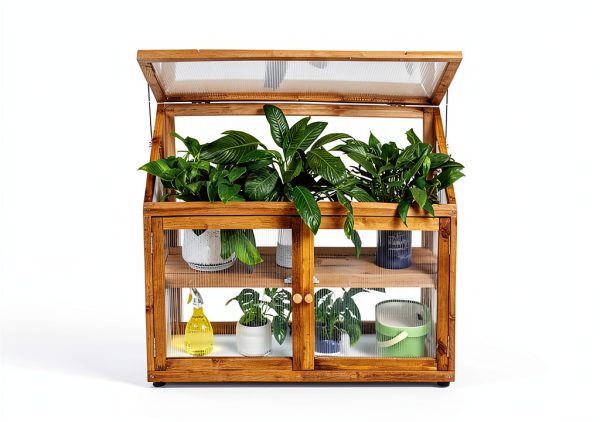 Greenhouse Cold Frame Beipoo BPG5004 Transparent PVC Adjustable Roof-1