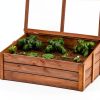 Tierra Garden Wood Cold Frame 39.4" x 23.6" Model 4440 with Drainage-4