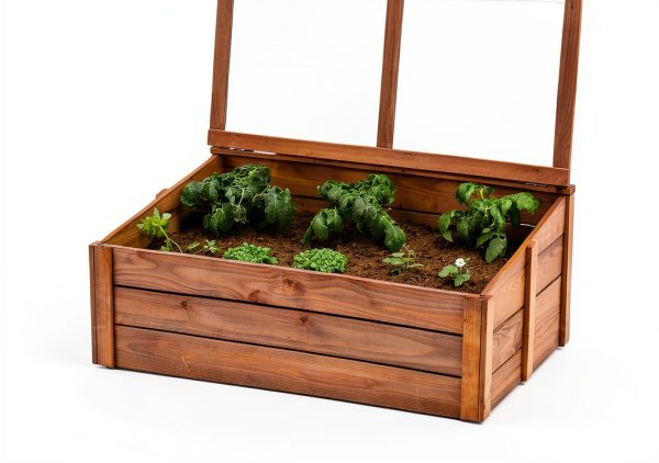 Tierra Garden Wood Cold Frame 39.4" x 23.6" Model 4440 with Drainage-4