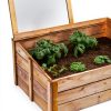 Tierra Garden Wood Cold Frame 39.4" x 23.6" Model 4440 with Drainage-3