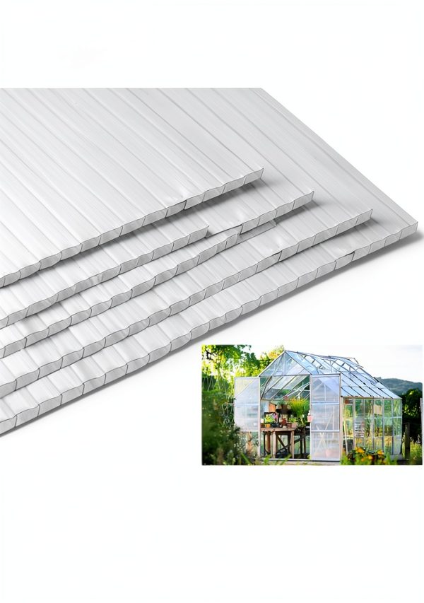 Polycarbonate Greenhouse Panels warmfarm 4mm Clear Roofing Pack of 5-0