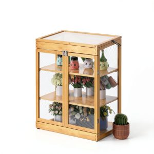 Greenhouse JOYBASE 25-8-5225 Wood Polycarbonate with Adjustable-0