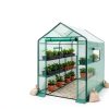 Greenhouse 3 Tier Walk In Metal Frame with Mesh Windows by WILL GLOBAL-1