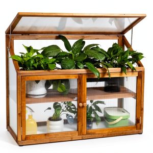 Greenhouse Cold Frame Beipoo BPG5004 Transparent PVC Adjustable Roof-0