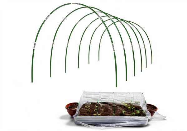 Garden Hoops Hdeoops Heavy Duty Fiberglass 17 Inch Greenhouse Kit-0