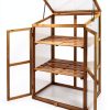 Giantex Greenhouse Cold Frame GT2979 Double Shelves Foldable Top-5