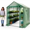 Greenhouse 3 Tier Walk In Metal Frame with Mesh Windows by WILL GLOBAL-2