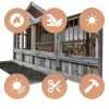 SUNRISELAND Polycarbonate Roofing Sheet 6‑Pack UV Panels-3