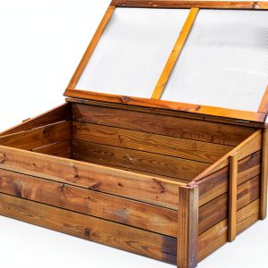 Tierra Garden Wood Cold Frame 39.4" x 23.6" Model 4440 with Drainage-0