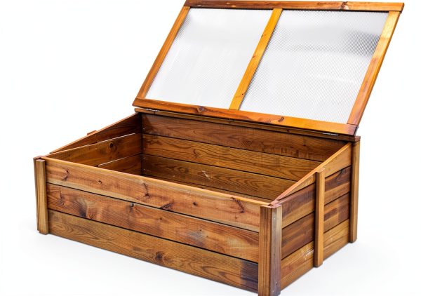Tierra Garden Wood Cold Frame 39.4" x 23.6" Model 4440 with Drainage-0