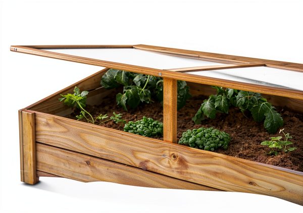 Tierra Garden Wood Cold Frame 39.4" x 23.6" Model 4440 with Drainage-8