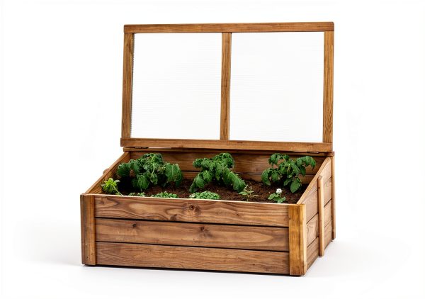 Tierra Garden Wood Cold Frame 39.4" x 23.6" Model 4440 with Drainage-2
