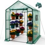 Greenhouse 3 Tier Walk In Metal Frame with Mesh Windows by WILL GLOBAL-0
