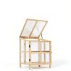 Foldable Wooden Cold Frame Greenhouse, 2-Tier Mini Greenhouse with Shelves, Planter Box for Herbs, Succulents & Seed Starting, Extend Your Growing Season for Patio & Garden-5