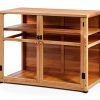 Macrout Wooden Cold Frame Greenhouse Adjustable Shelf Lockable Door-6