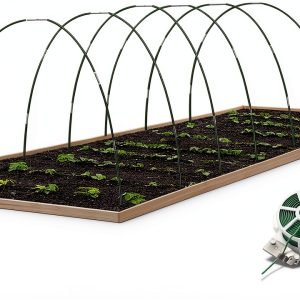 Garden Hoops for Raised Bed, 36 PCS Greenhouse Hoops 6 Sets of 8.5 FT Long Garden Arch Greenhouse Frame Rust-Free Fiberglass Garden Hoops for Row Cover Netting Shade Cloth-0
